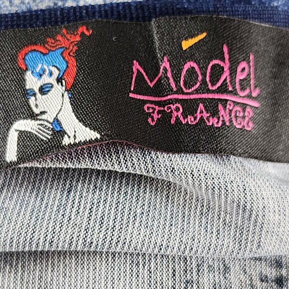 Model France Artsy Dragonfly Rhinestone Stretch Knit Tunic - Picture 6 of 8